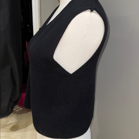 Zara Charcoal Knit Sweater Vest - Picture 3 of 6